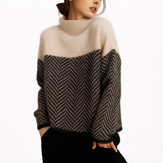 Camila – Suéter de cuello alto elegante y muy suave