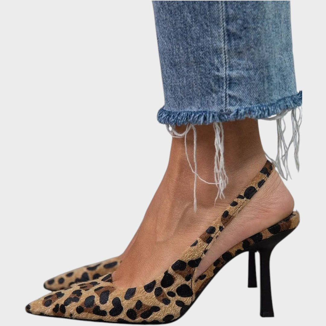 Fátima - Tacones con Estampado Leopardo