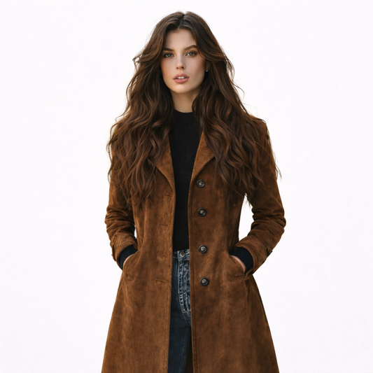 Anabel - Abrigo de Ante Premium