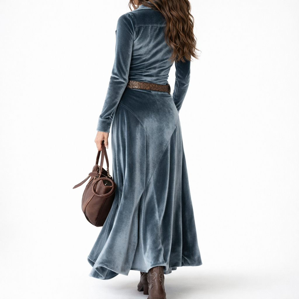 Samanta - Vestido Maxi Fluido y Elegante