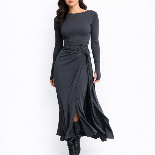 Patri - Vestido Maxi Elegante Cruzado