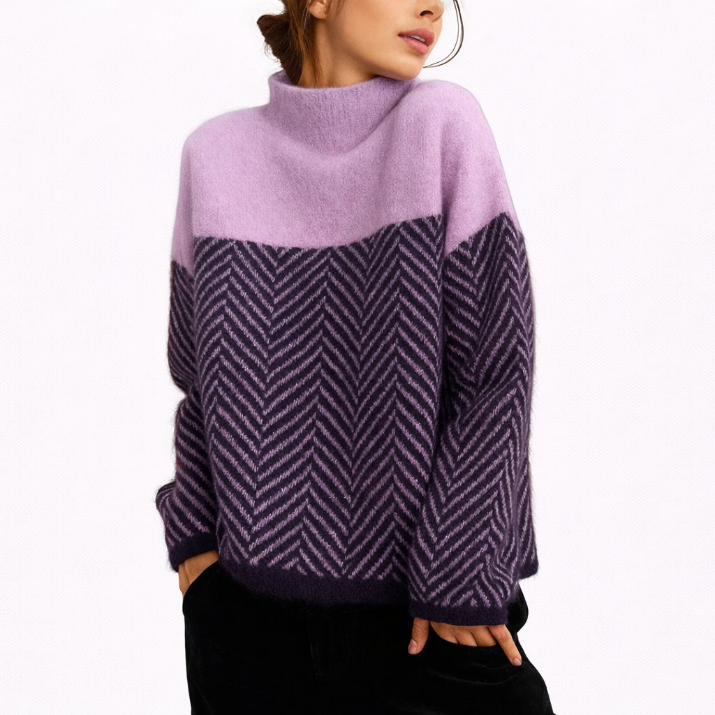 Camila – Suéter de cuello alto elegante y muy suave