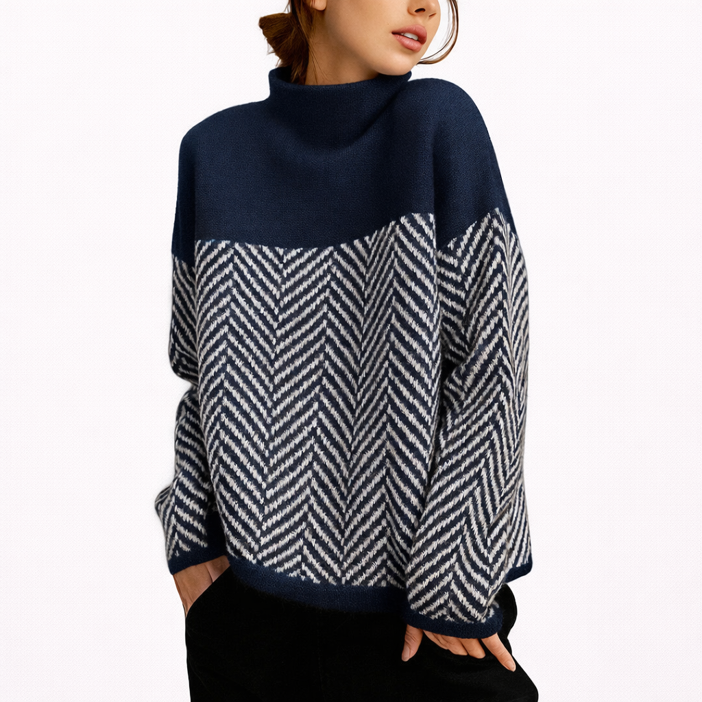 Camila – Suéter de cuello alto elegante y muy suave