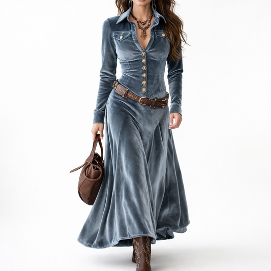 Samanta - Vestido Maxi Fluido y Elegante