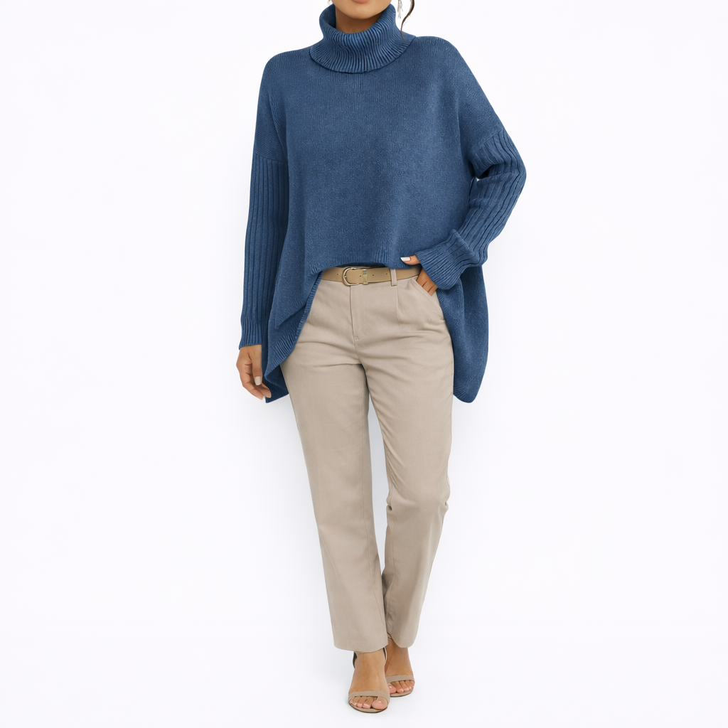 Virginia - Suéter de cuello alto elegante y casual