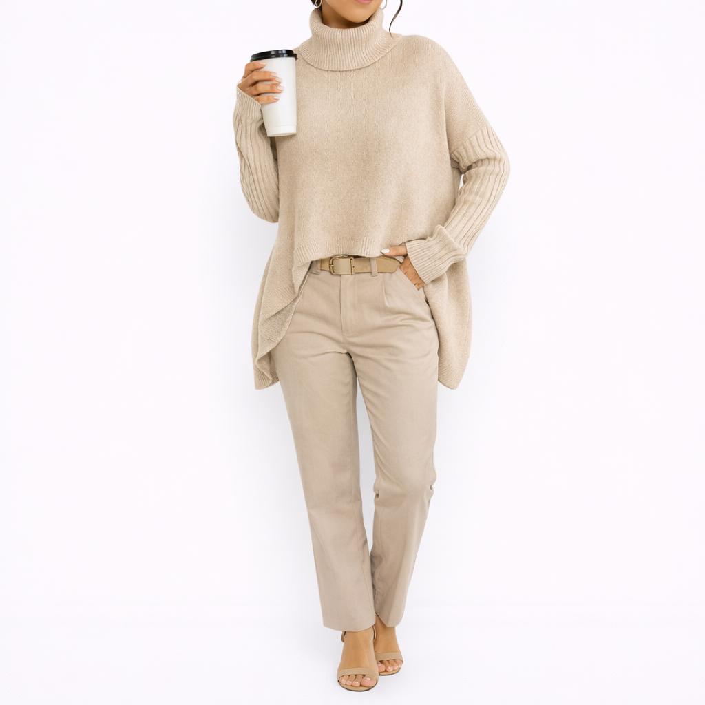Virginia - Suéter de cuello alto elegante y casual