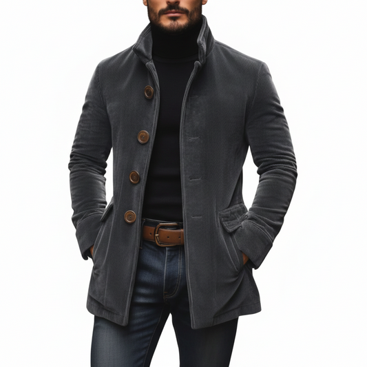 Vicente - Chaqueta Acanalada de Terciopelo Sintético