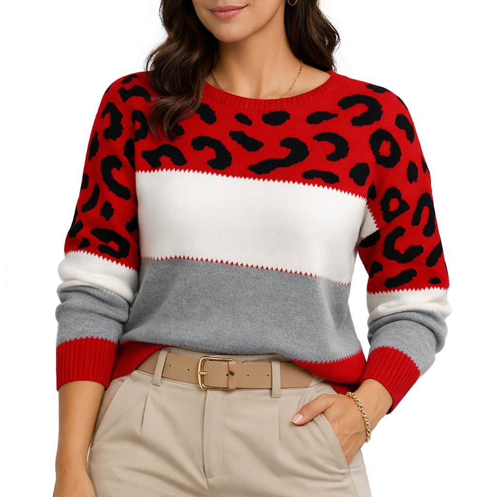 Leyre - Jersey Leopardo Elegante
