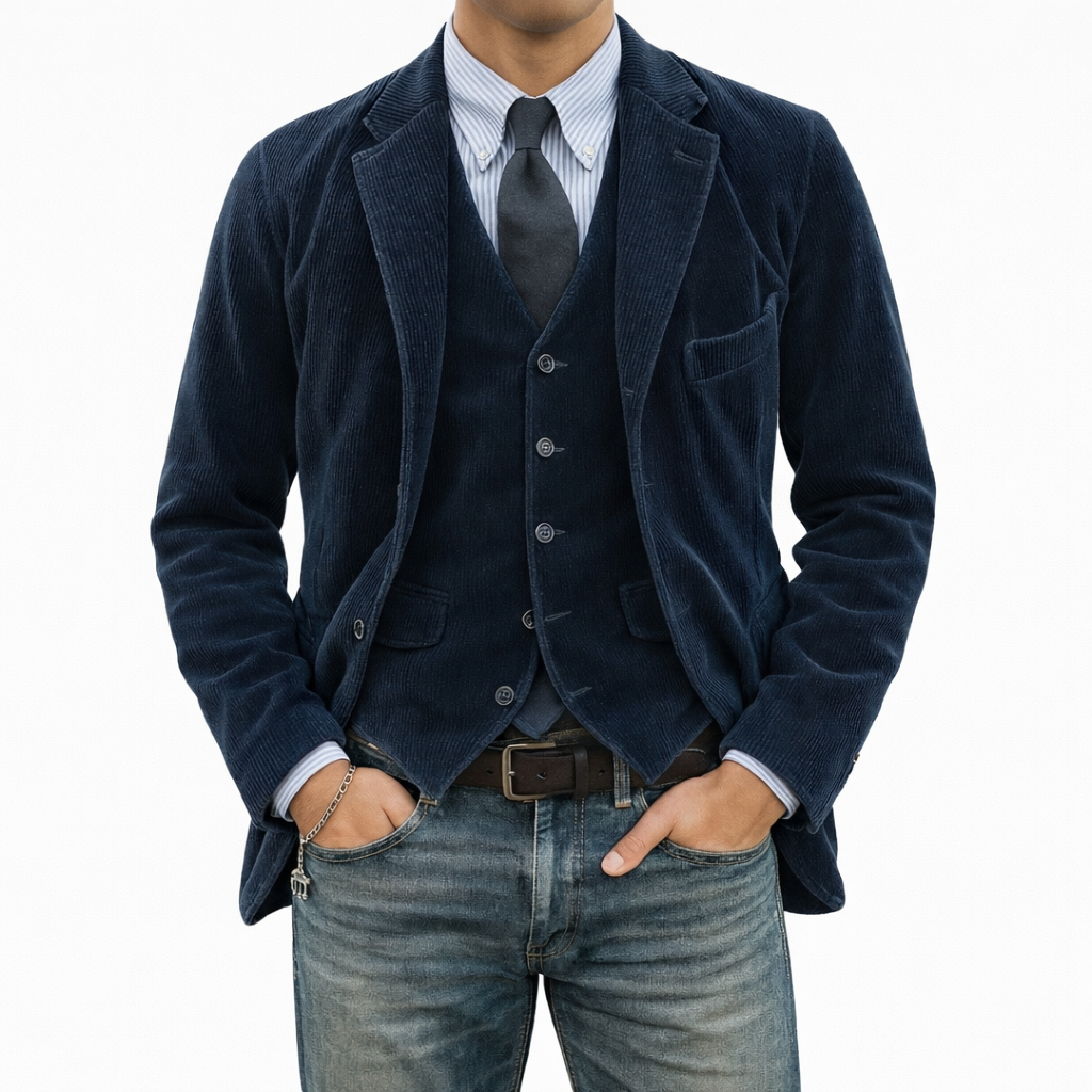 Manuel - Conjunto de Blazer y Chaleco Elegante